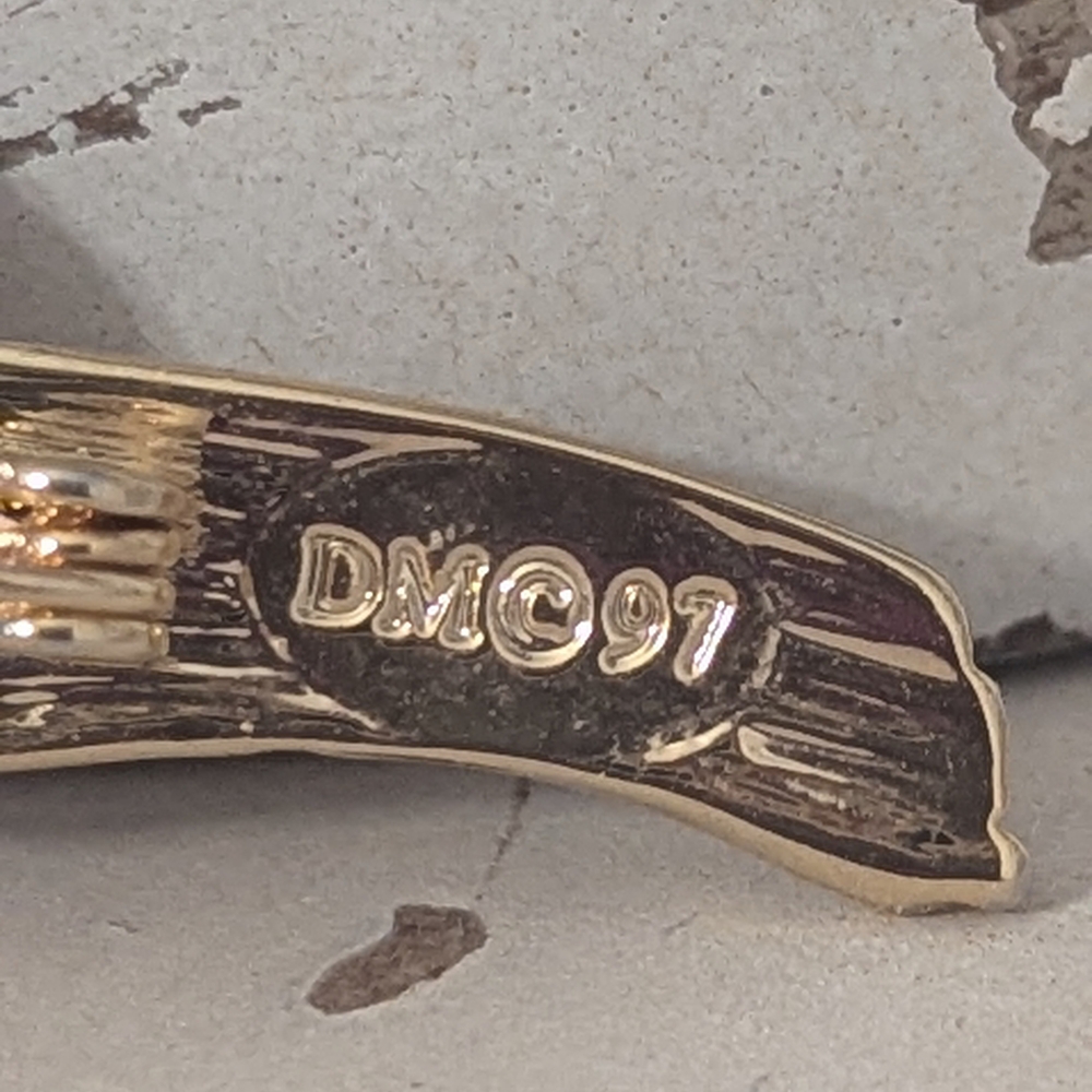 Vintage Red Enamel Rose Bouquet Brooch | Gold-Ton… - image 4